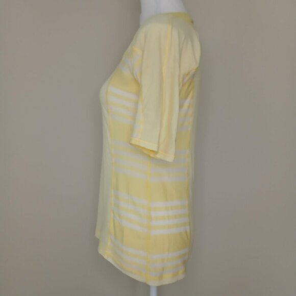 Lululemon Puri Tee Short Sleeve T-Shirt Yellow Sheer Size 6/Small - Picture 4 of 6